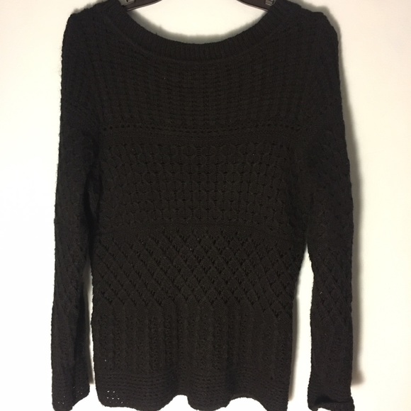 black knit sweater