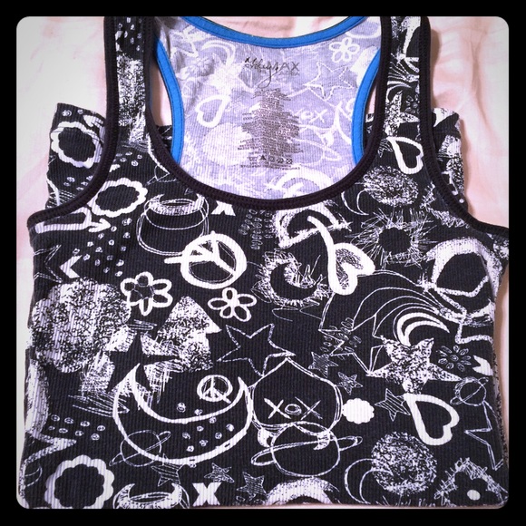 100% cotton patterned racerback tank