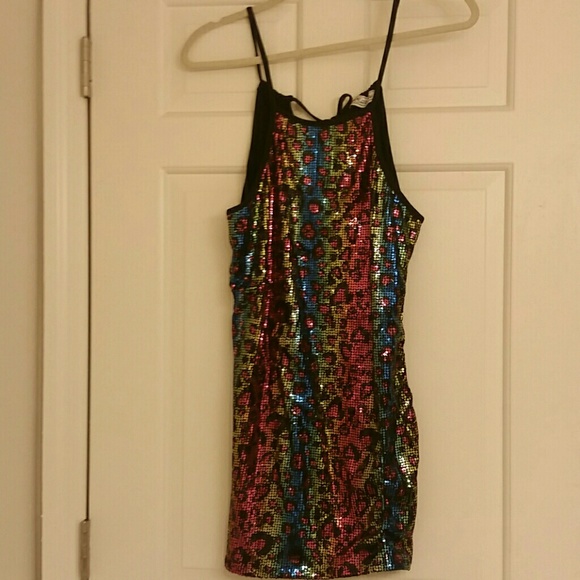 Tank sequence dress.