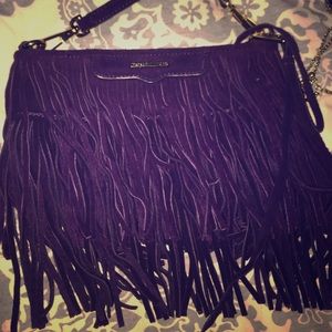 Rebecca Minkoff suede fringe  bag
