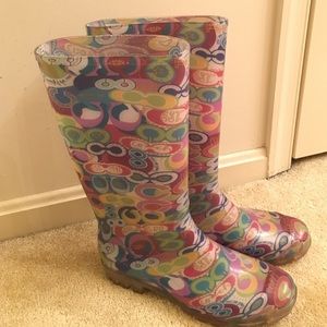 Coach rain boots