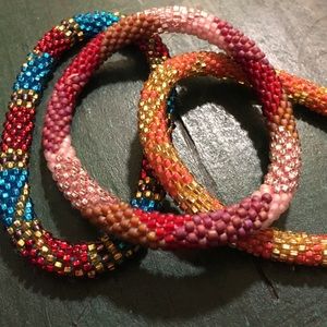 Lily and Laura Bracelets - Fun bright colors