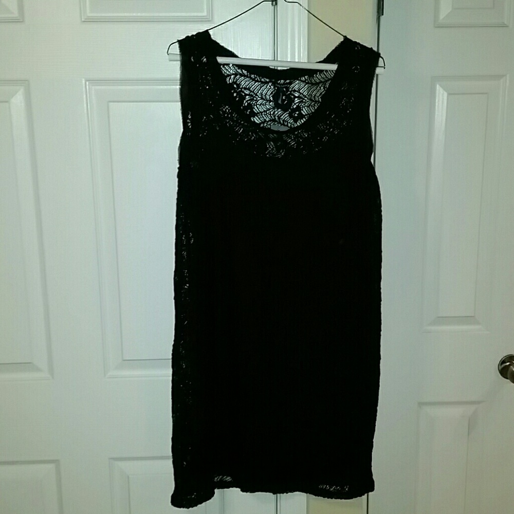 Daisy Fuentes Lace Tank Dress Size L