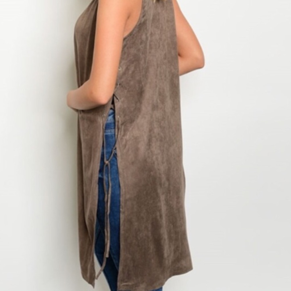 Mocha Suede Duster - Picture 7 of 7