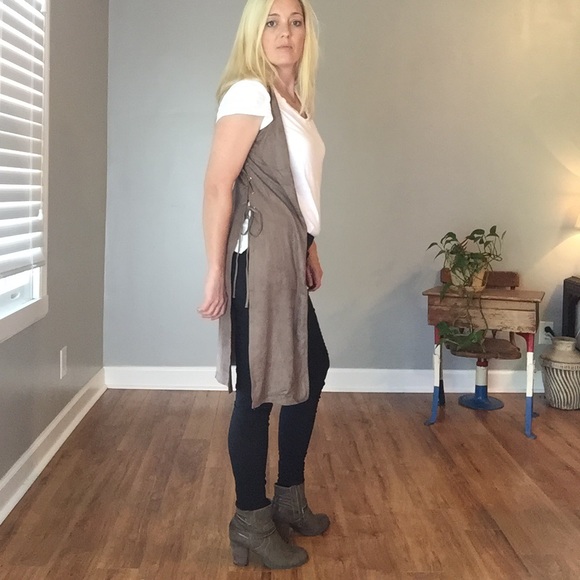 Mocha Suede Duster - Picture 5 of 7