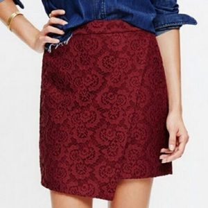 Madewell Asymmetrical Lace Skirt