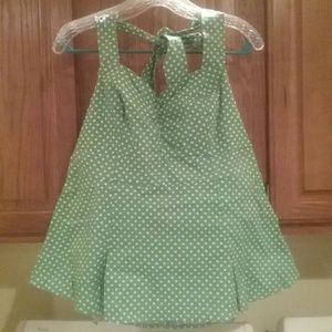 Torrid Retro Chic Halter Peplum Top