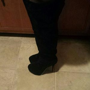 Extra long heel boots
