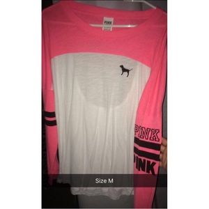 *final price*Pink open back vs long sleeve