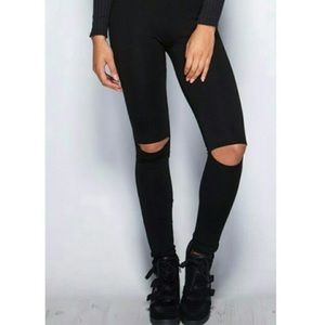 🔥 Last One ! Full Length Knee-Slit Leggings