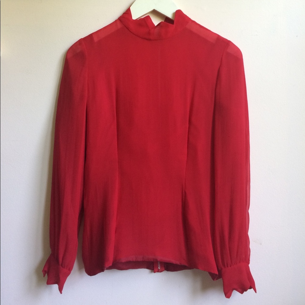 [Vintage] Scalloped Blouse - Picture 2 of 6