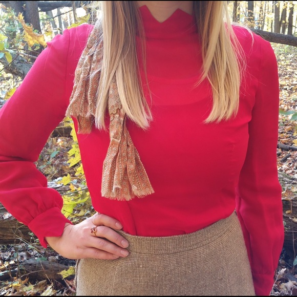 [Vintage] Scalloped Blouse - Picture 5 of 6