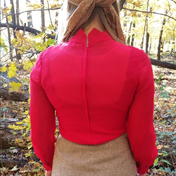[Vintage] Scalloped Blouse - Picture 6 of 6