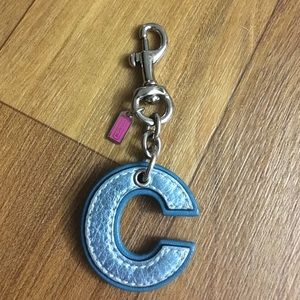 "C" genuine Coach key chain