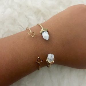 White Turquoise Arm Candy Set