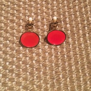 Kate Spade 'Baublebox' Neon Pink Clip Earrings.