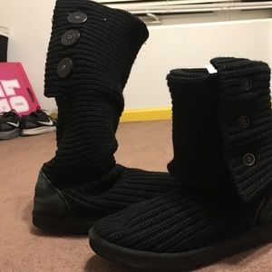 Authentic black knit UGGs!