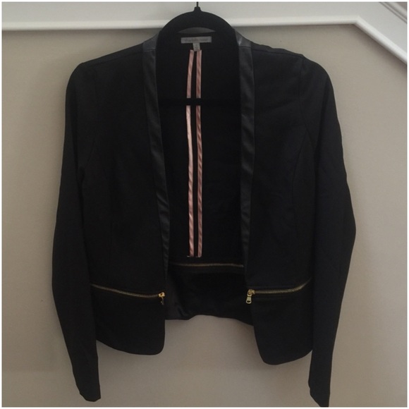 CHARLOTTE RUSSE Leather Trim Blazer. NWOT.