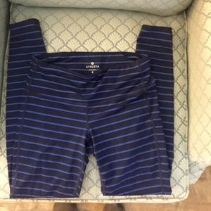Athleta striped leggings