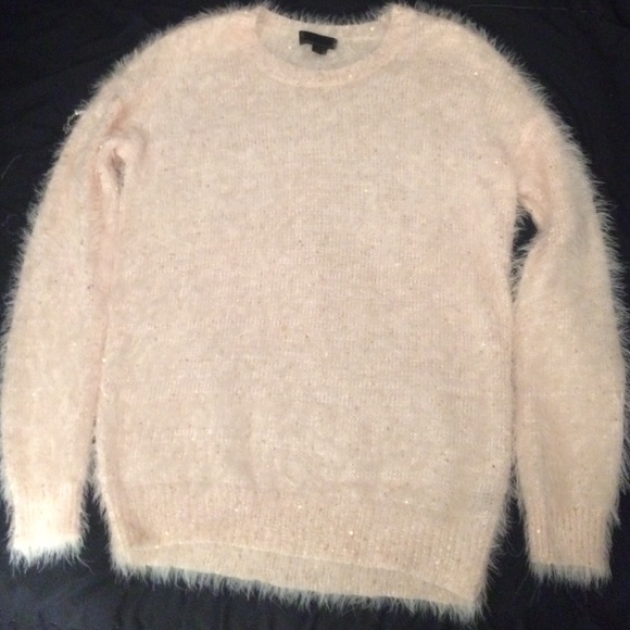 Gold sparkling pink very soft sweater