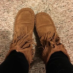 Aldo fringe moccasins!