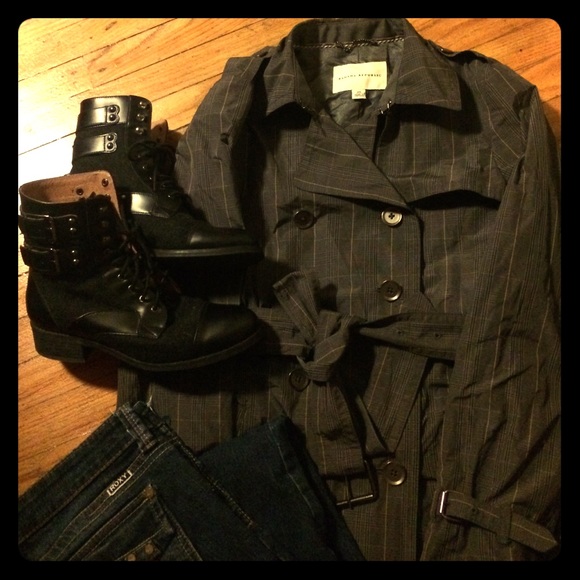 Banana republic plaid trench