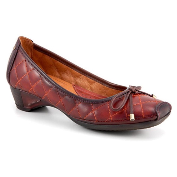 Rare Pikolinos 'Gandia' leather pump | Burgundy - Picture 3 of 4