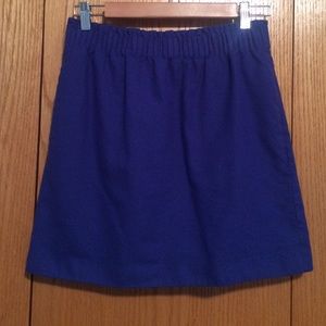 J.Crew Purple Elastic Waist Wool Skirt