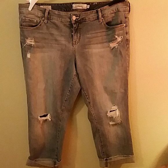 Denim capris