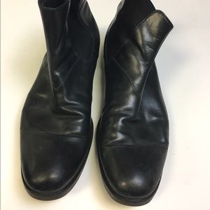 Prada black leather boots size 10