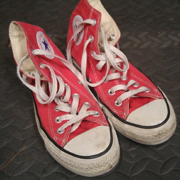 Red High Top Converse