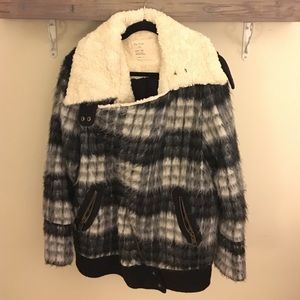 Free People Oversized Moto Jacket - Size M