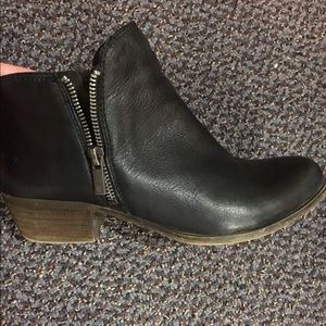 Lucky brand black booties