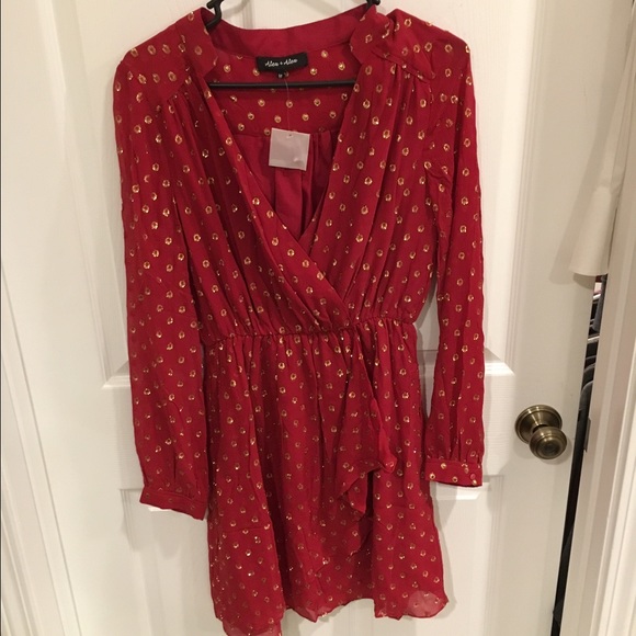 Semi sheer silk wrap dress