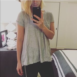 Anthropologie metallic tunic t-shirt