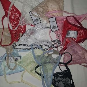 12 Assorted Women's Sexy Lace Thongs