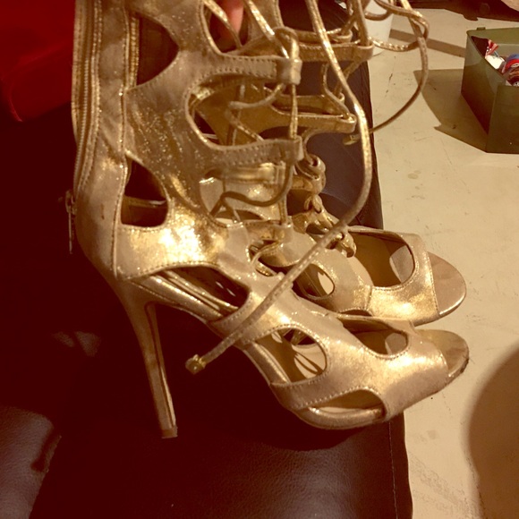 Strappy heels