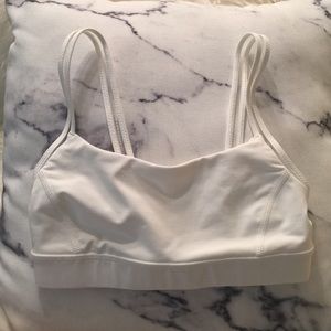 New Lululemon White Size 2 Sports Bra