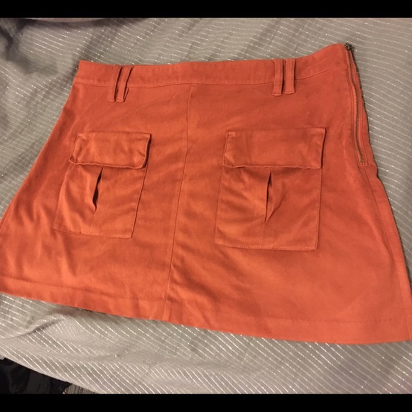 Faux Suede Mini Skirt