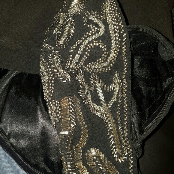 Guess One-Shoulder Beaded Peplum Top Size XS - Picture 3 of 4