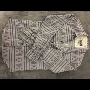 Modern amusement button up shirt