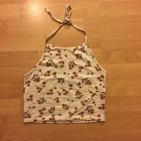 ON HOLD Brandy Melville Floral Halter Top