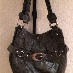 Guess black leather purse good condition