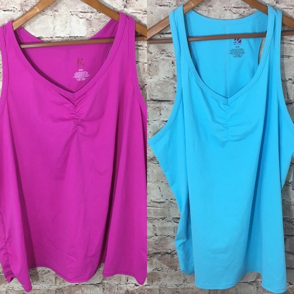 NEW🔥Lane Bryant Athletic Tops 26/28 blue/pink $80