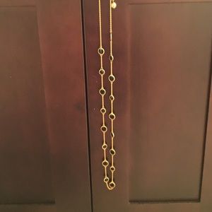 Kate Spade black and gold long necklace