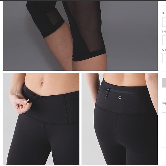 NWT🕉Lululemon🕉Run With The Sun Crop - Picture 3 of 8