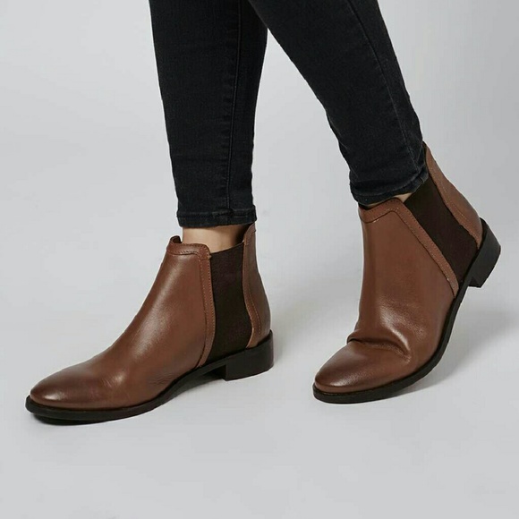 Topshop Shoes - 🦃SALE🦃New Topshop Keeper Brown Chelsea Boots