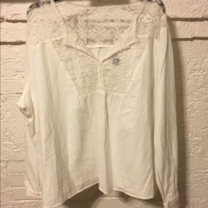 Old Navy Cotton and Lace Top