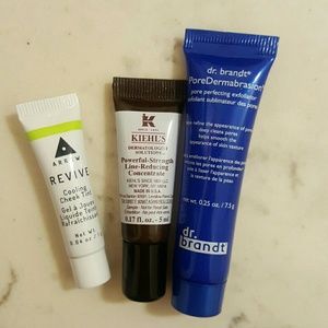 Kiehl's, Dr. Brandt and Arrow travel samples