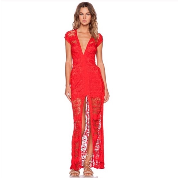 NWT For Love and Lemons Mariposa Maxi Dress XS